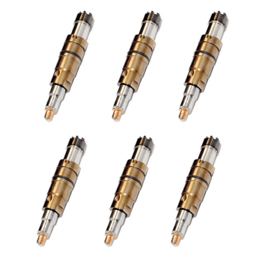 A set of six Cummins ISX/QSX15 XPI fuel injectors.